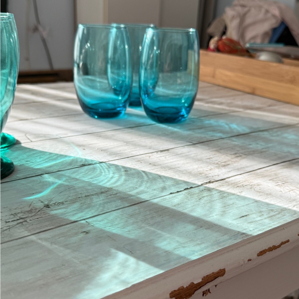 Set of Blue Glass Tumblers - Picture 9 of 9